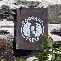 Corrary tree nursery sign